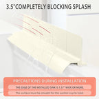 23" Ultra Silicone Sink Splash Guard Released in 2025/Dec, Self-Draining Water - Image 4