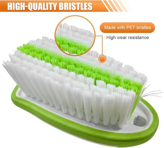 Car Carpet and Upholstery Cleaning Brush, Stiff Bristle Car Detailing Carpet - Image 3
