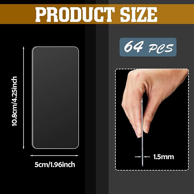 Yookeer 64 Pack 4.25 x 2 In Drawer Dividers - Image 2