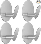 Adhesive Hooks for Bathrooms, 4 Piece Towel Hooks for Hanging Hat Robe Coat by LACHILL