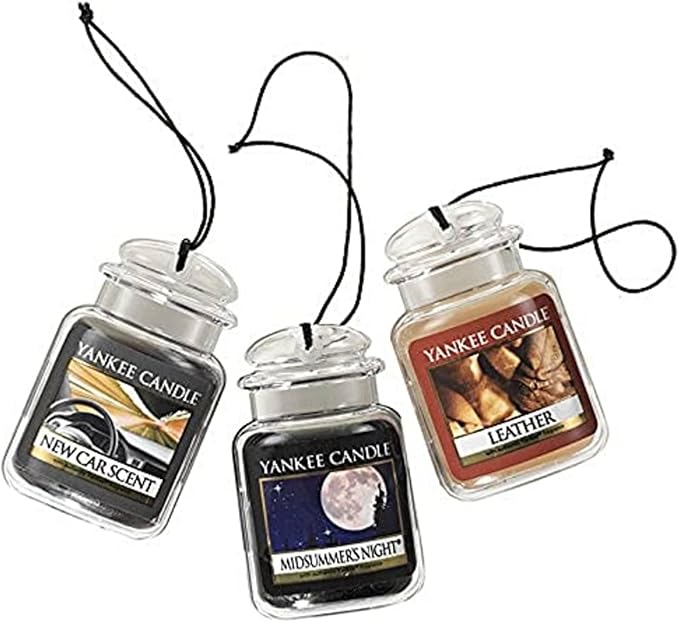 Yankee Candle Car Jar Ultimate 3-Pack, MidSummer's Night, New Car Scent by YankeeCandle