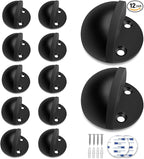 12 Pack Door Stops, Self Adhesive Floor Door Stoppers by Gudui
