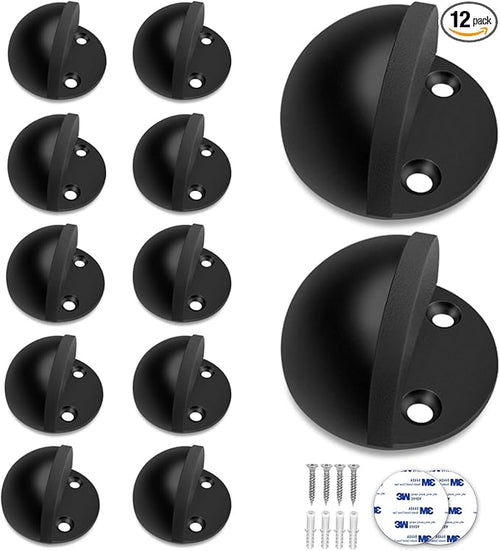 12 Pack Door Stops, Self Adhesive Floor Door Stoppers by Gudui