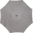 Blissun 9 ft Solar Umbrella, 32 LED Lighted Patio Umbrella, Table Market Umbrella, Outdoor Umbrella for Garden, Deck, Backyard, Pool and Beach (Grey) - Image 4