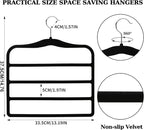 Closet Organizers and Storage, 2 Pack Pants-Hanger-Space-Saving, Velvet Clothes - Image 5