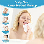 HOMEXCEL Face Towels, Biodegradable Makeup Remover Dry Wipes, Super Soft Clean - Image 4