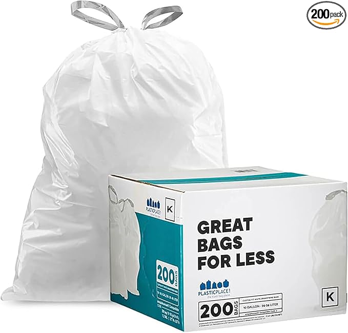 Plasticplace Custom Fit Trash Bags, Compatible by Plasticplace
