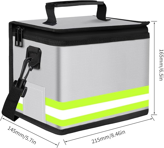 Upgraded Lipo Battery Fireproof Explosionproof Bag, 4 Layers of Heat Insulated - Image 6