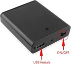 DGZZI 4xAA Battery Box 4 Slots AA Black Battery Storage Cases - Image 4