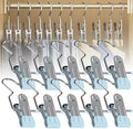 Space-Saving Clothespin Hat Pants Storage Hanging Travel Hook, Stainless Steel by Soputry