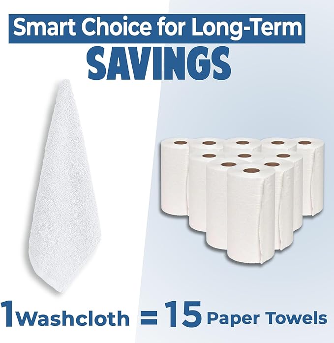 DAN RIVER 24 Pack Wash Cloths for Showering - Image 6