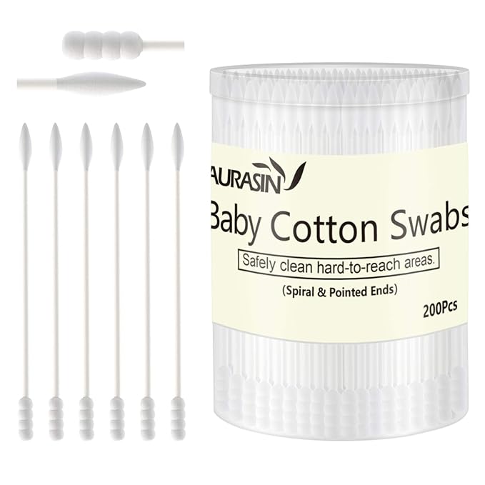 Baby Cotton Swabs, Paper Sticks Cotton Buds by AURASIN
