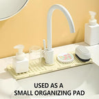 Faucet Mat for Kitchen Sink Splash Guard, 17.5"X5.5" Silicone Sink Splash Guard - Image 3