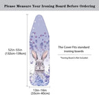 Sprowallow Rabbit Lavender Ironing Board Cover Standard Size Silicone Coated - Image 5