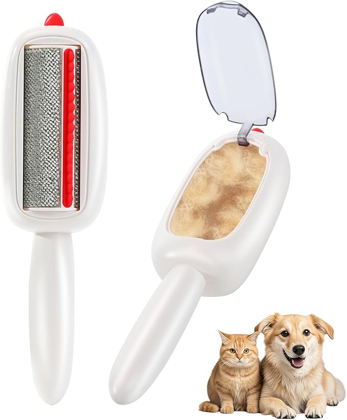 Reusable Pet Hair Remover Lint Roller Brush, Washable Pet Cat Dog Hair Removal by INABULETWO