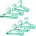 60 pcs Green Baby Nursery Closet Hangers, Non-Slip Laundry Infant Pant Hanger by VIIBASE