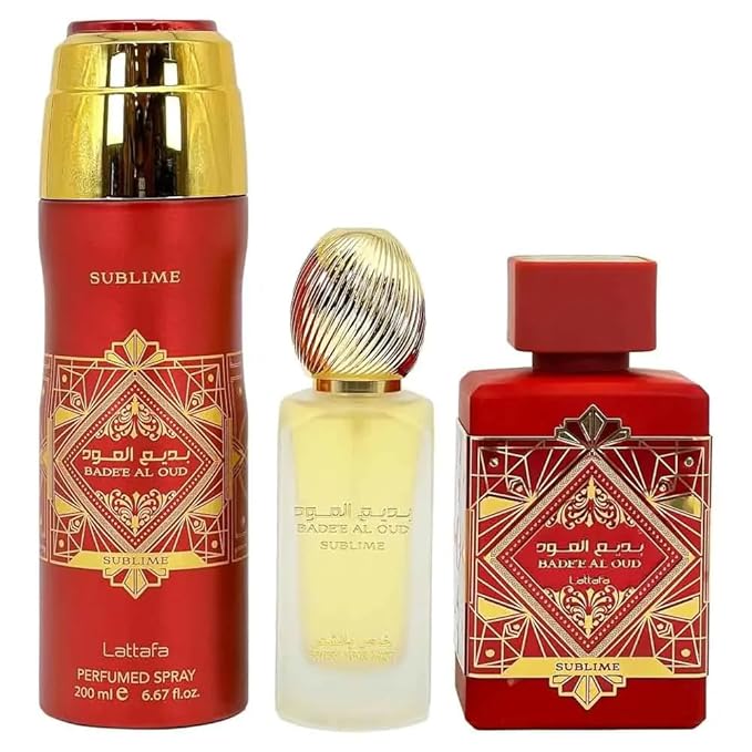 Lattafa Badee Al Oud Sublime for Unisex 3 Piece Set - Image 2