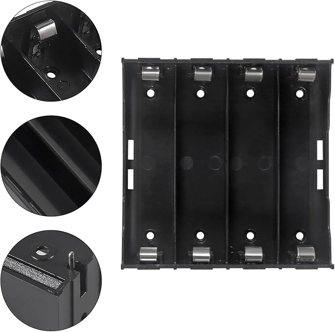 18650 Battery Case Holder 4 Slots X 3.7V 18650 Battery Storage Box, in Parallel - Image 4