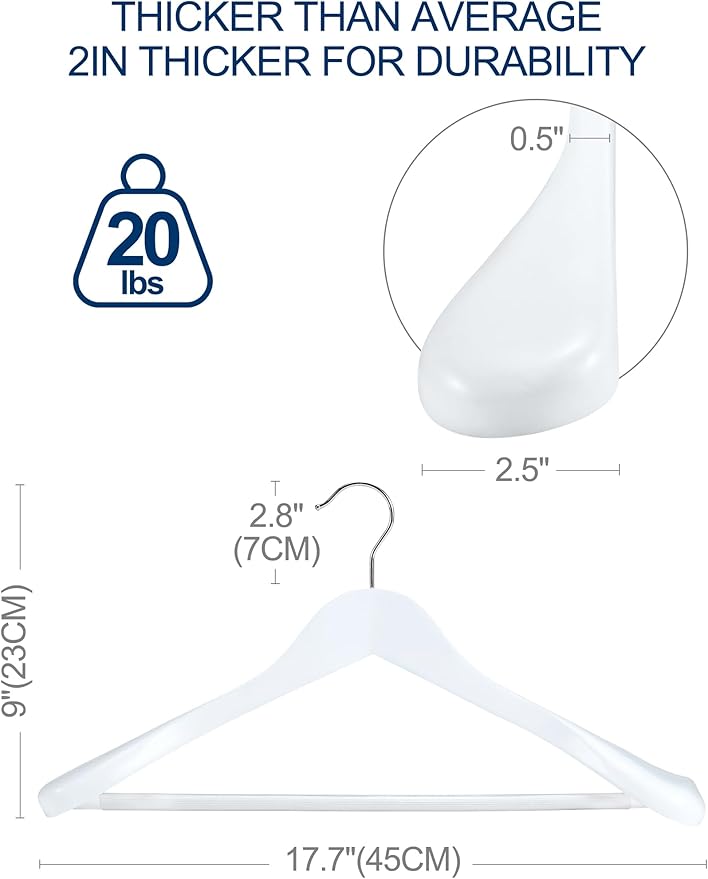 HOUSE DAY High-Grade Solid Wood Coat Hangers - Image 9