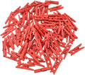 HAHIYO Red Wooden Clothes Pins Clothespins Mini Aviod Fall Apart 1 Inches by HAHIYO
