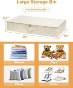 punemi Underbed wedding dress storage box, 2 Pack Clothing Storage Bags - Image 5