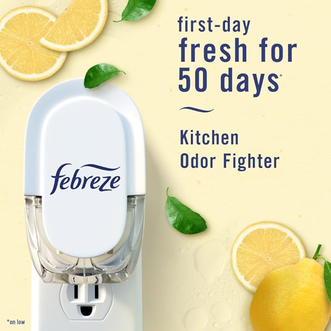 Febreze Plug In Air Freshener, Odor-Fighting Scented Oil Refill, Kitchen Odor - Image 3