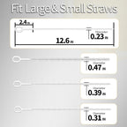 Heavy Duty Straw Cleaner Brush - Image 3