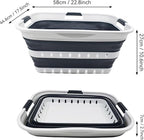 SAMMART 42L Collapsible Plastic Laundry Basket - Image 3
