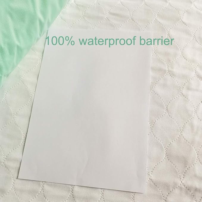 2 Pack Cotton Top Quilted Underpad, Waterproof Extra Absorbent Use - Image 7