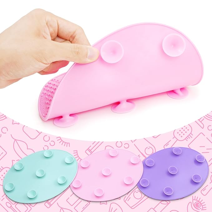 Makeup Brush Cleaner Mat Silicone Brush Cleaning Mat Big Size Make Up Brush - Image 3