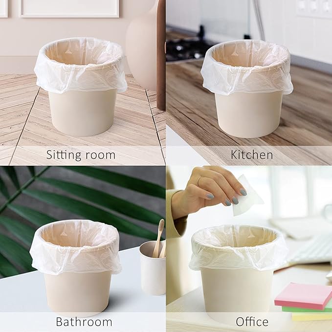 0.5 Gallon Mini 11" x 12" Trash Bags, Tiny Bathroom Garbage Can Liners by Teivio - Image 5