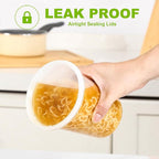 AOZITA 40 Sets 32 oz Plastic Deli Food Containers - Image 4