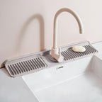 Longer Silicone Faucet Mat for Kitchen Sink – Button Style Faucet Drip Catcher by Unknown