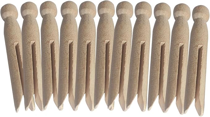 Round Wooden Clothespins by JIANWEI