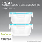 Snapware Total Solution Plastic Food Storage Containers Set, Leakproof & - Image 2