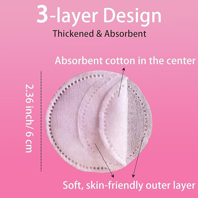 200 Cotton Pads, Individually Wrapped Cotton Rounds Travel Size, Makeup Remover - Image 2