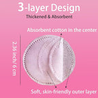 200 Cotton Pads, Individually Wrapped Cotton Rounds Travel Size, Makeup Remover - Image 2