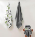 Modern Threads Organic Vines 6-Piece 100% Cotton Towel Set – Yarn Dyed Jacquard - Image 2