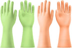 AUAUY Reusable Kitchen Dishwashing Gloves, Rubber Household Cleaning Gloves by AUAUY