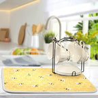 Funny Bees Honey Dish Drying Mat 16x18 - Image 5