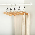 Amazon Basics Wooden Pants Hangers Closet Organizer - Image 6