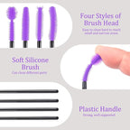 FJW Machine Cleaning Brushes, Reusable Silicone Dense Bristles Clean Brush - Image 3