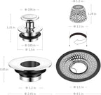 LEKEYE Shower Drain Hair Catcher | Bathtub Stopper/Strainer Stainless Steel - Image 3