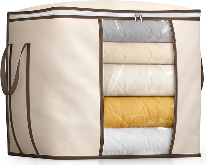 SLEEPING LAMB 170L Huge Blanket Storage Bag, Sturdy Oxford Fabric Comforter by SLEEPINGLAMB