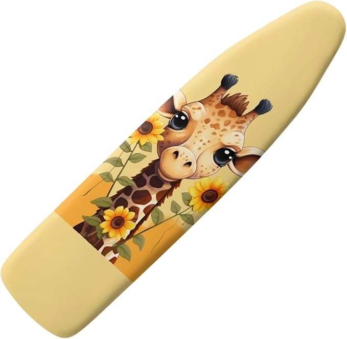 Sunflower Giraffe Ironing Board Cover and Pad 15 x 54 Non-Slip Thick Ironing by Tongluoye