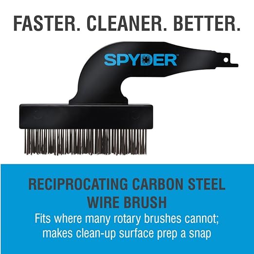 Spyder 400002 Wire Brush Reciprocating Saw Attachment - Image 2