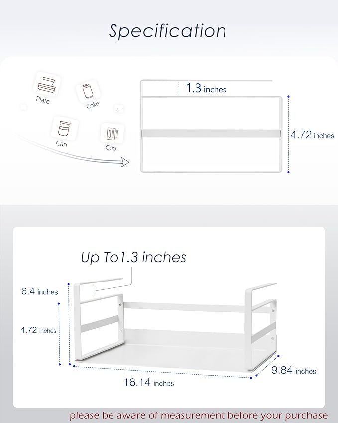 Nxconsu 2Pack Under Shelf Storage Basket Organizer Hanging Holder - Image 2