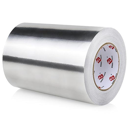BOMEI PACK Aluminum Foil Tape, Heavy Duty Metal Duct Tape, High Temperature by BOMEIPACK