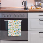 Mid Century Modern Kitchen Towels Set of 2, Absorbent Hand Towels, Retro Dish - Image 5