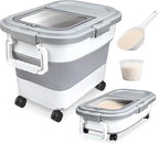 Rice Storage Container, Collapsible Airtight Food Storage Containers 20-30 Lbs by Komzon